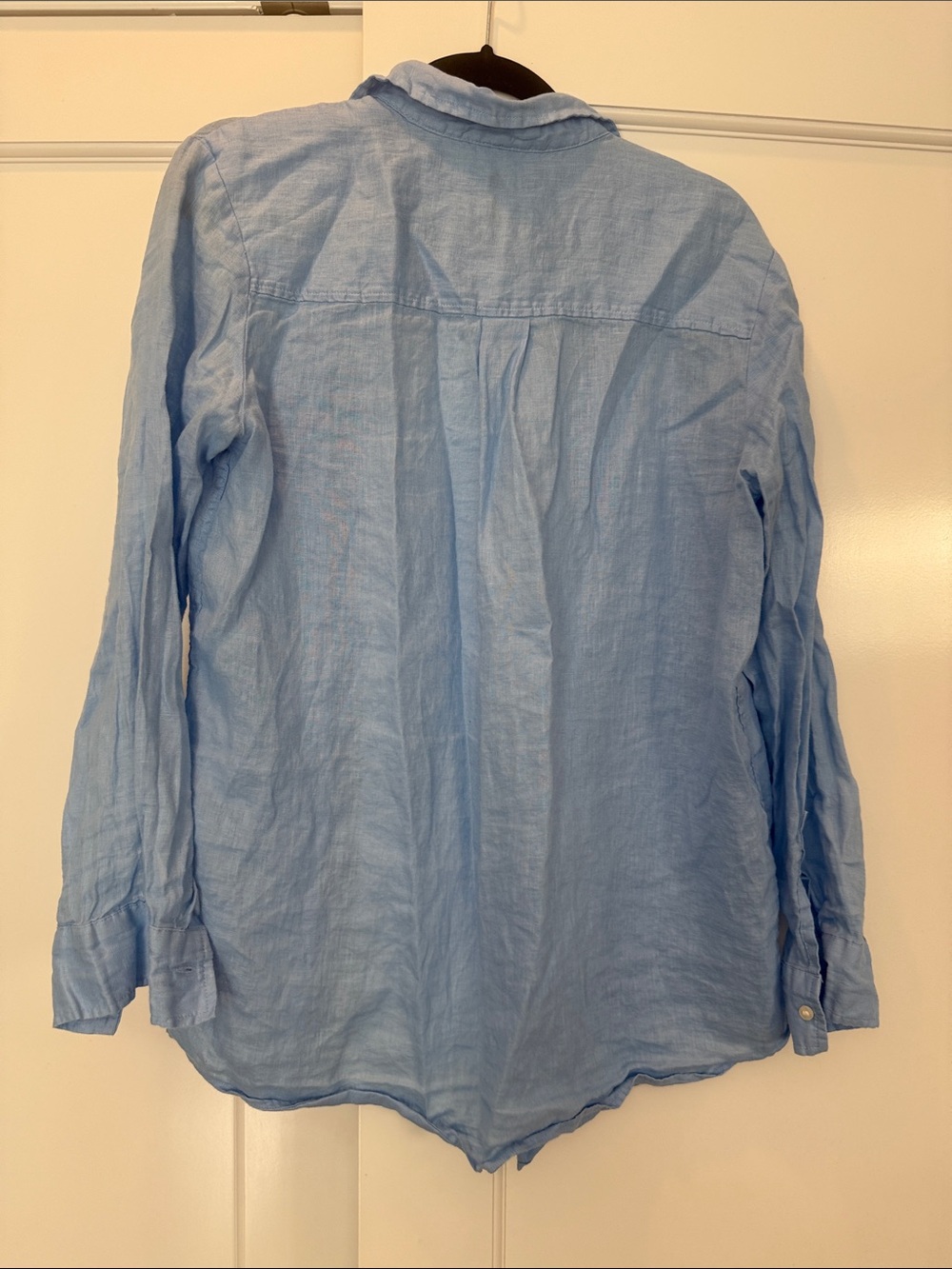 GAP Sky Blue Linen Button-Down Shirt - Picture 4 of 5